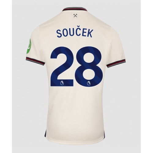Moški Nogometni dresi West Ham United Tomas Soucek #28 Gostujoči 2025-26 Kratek Rokav